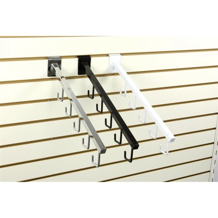 Amko 5-Hook Square Waterfall For Slatwall, Chrome SP/5H